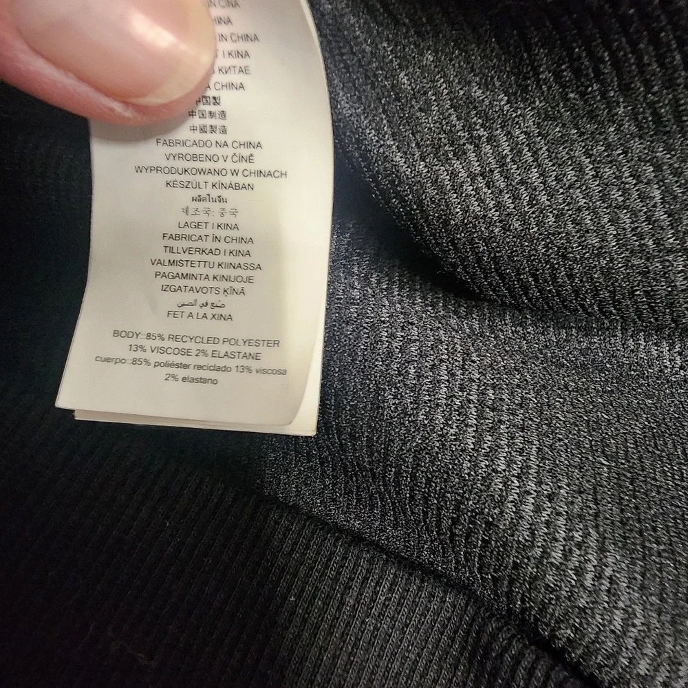 Michael Kors Mens Black MK Logo Monogram Quarter Zip Pullover Sweatshirt Size‎ S